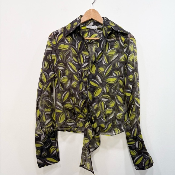 Farinaz Taghavi Blouse Size 4 - Picture 1 of 8